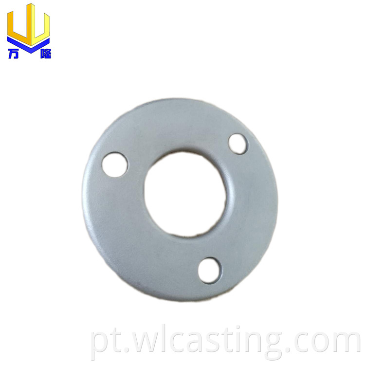 investment casting foundry flange plate cnc machining thread hole